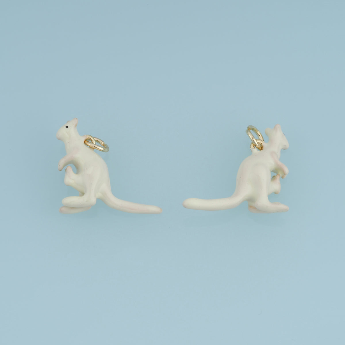 18K Gold Filled Kangaroo Charm,Colorful Enamel Kangaroo Pendant Animal Charm for Bracelet Necklace DIY Jewelry Making Supply