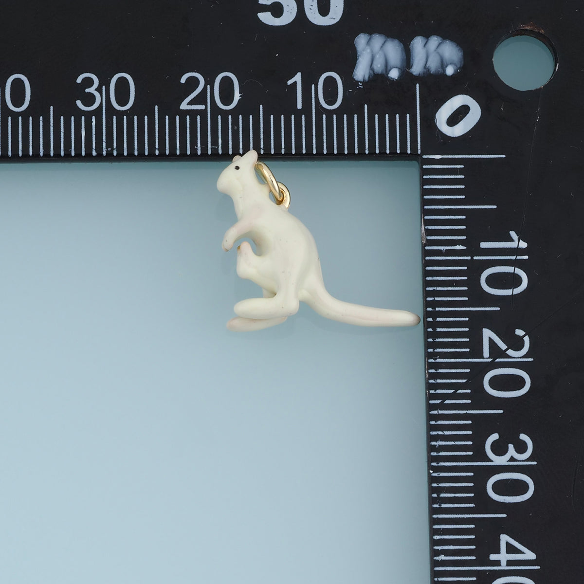 18K Gold Filled Kangaroo Charm,Colorful Enamel Kangaroo Pendant Animal Charm for Bracelet Necklace DIY Jewelry Making Supply