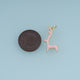 18K Gold Filled Deer Charm,Colorful Enamel Deer Pendant Animal Charm for Bracelet Necklace DIY Jewelry Making Supply