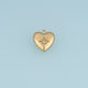 North Star Heart Pendant,14K Gold Dainty Celestial Crystal Charm DIY Charm for Necklace Bracelet Making
