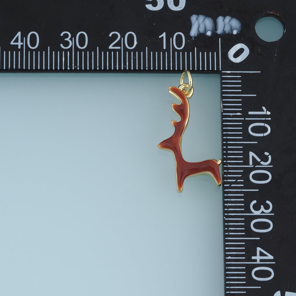 18K Gold Filled Deer Charm,Colorful Enamel Deer Pendant Animal Charm for Bracelet Necklace DIY Jewelry Making Supply