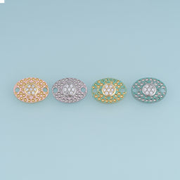 18K Gold Filled Oval Connector,Enamel Gemstone Link Component Jewelry Finding for Bracelet Necklace DIY Jewelry Making Supply