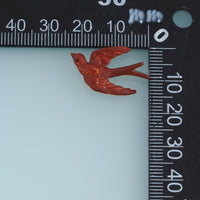 18K Gold Filled Swallow Bird Charm,Colorful Enamel Flying Bird Pendant Animal Charm for Bracelet Necklace DIY Jewelry Making Supply