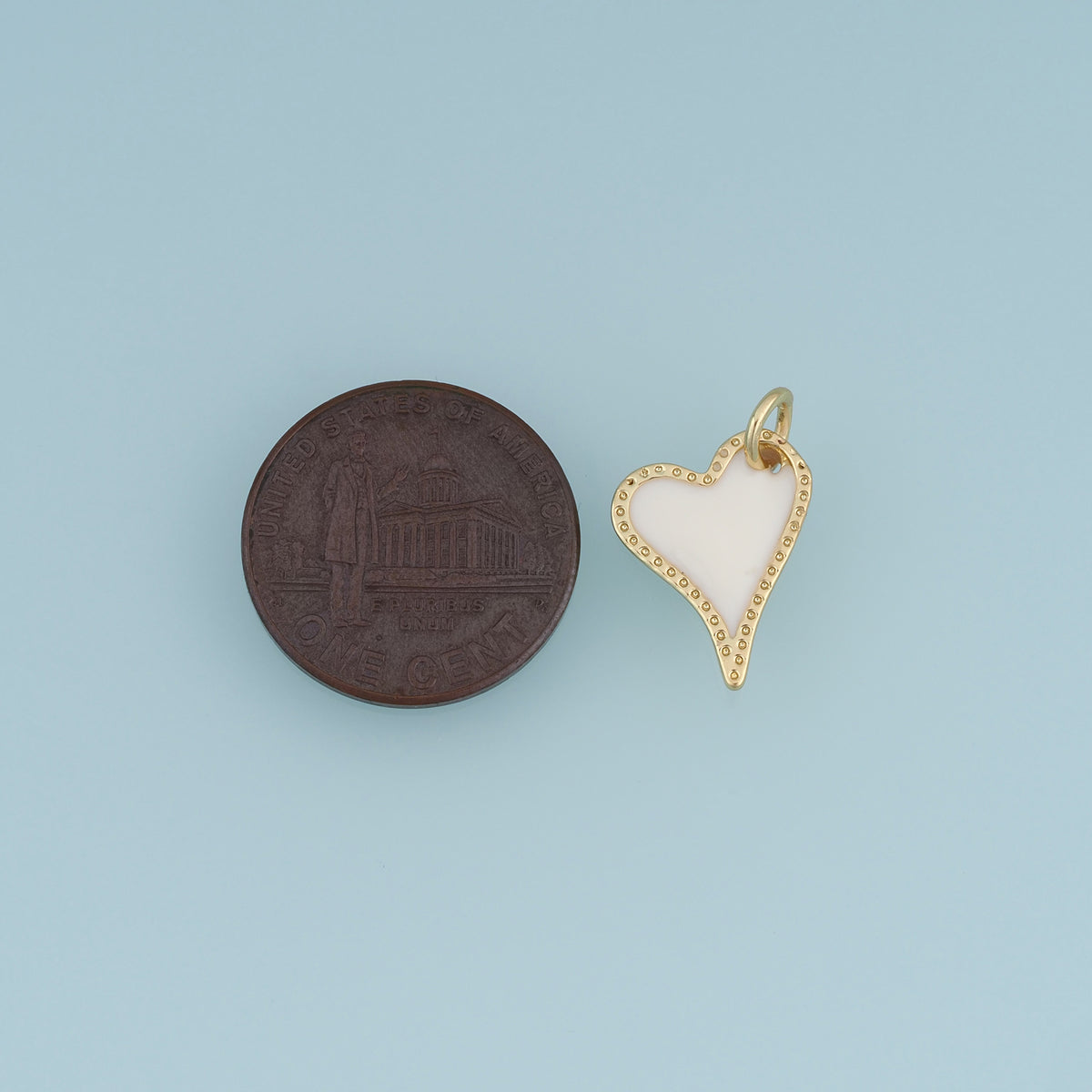18K Gold Filled Heart Charm,Colorful Enamel Heart Pendant Love Charm for Bracelet Necklace DIY Jewelry Making Supply