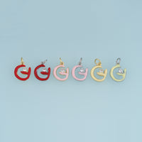 18K Gold Filled Minimal Fish Charm,Colorful Enamel Fish Pendant Ocean Style Charm for Bracelet Necklace DIY Jewelry Making Supply