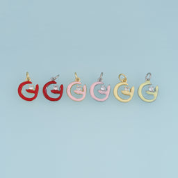 18K Gold Filled Minimal Fish Charm,Colorful Enamel Fish Pendant Ocean Style Charm for Bracelet Necklace DIY Jewelry Making Supply