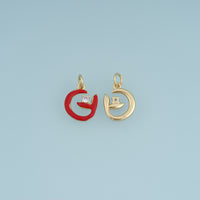 18K Gold Filled Minimal Fish Charm,Colorful Enamel Fish Pendant Ocean Style Charm for Bracelet Necklace DIY Jewelry Making Supply