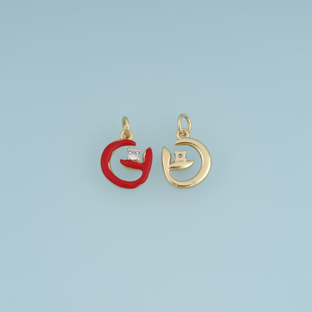 18K Gold Filled Minimal Fish Charm,Colorful Enamel Fish Pendant Ocean Style Charm for Bracelet Necklace DIY Jewelry Making Supply