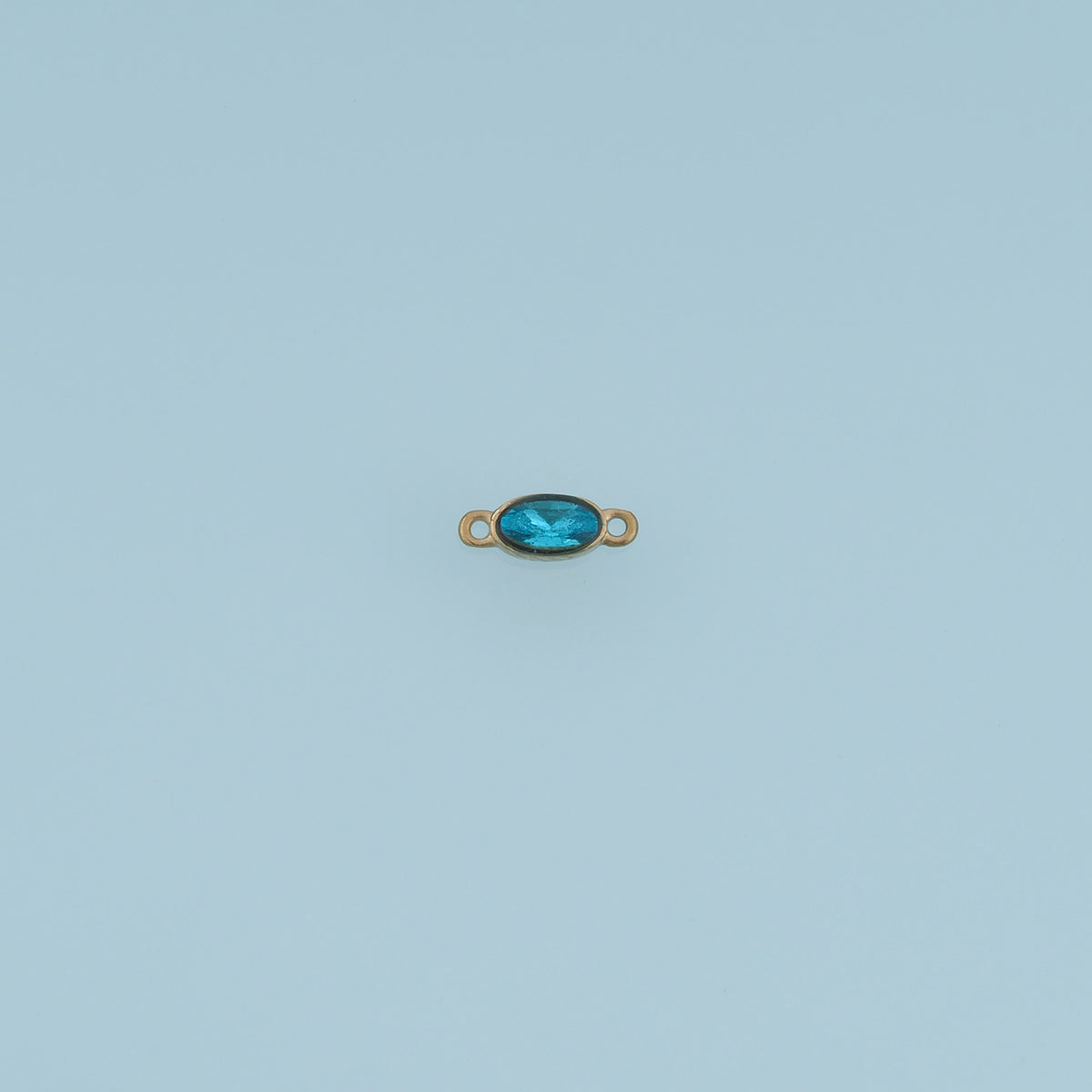 Oval Crystal Connector,14K Gold Colorful Faceted Gemstone Charm DIY Charm for Necklace Bracelet Making