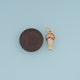 18K Gold Filled Ice Cream Cone Charm,Colorful Enamel Ice Cream Pendant Dessert Charm for Bracelet Necklace DIY Jewelry