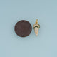 18K Gold Filled Ice Cream Cone Charm,Colorful Enamel Ice Cream Pendant Dessert Charm for Bracelet Necklace DIY Jewelry