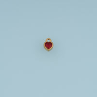 Heart Crystal Pendant,14K Gold Silver Colorful Gemstone Charm DIY Charm for Necklace Bracelet Making