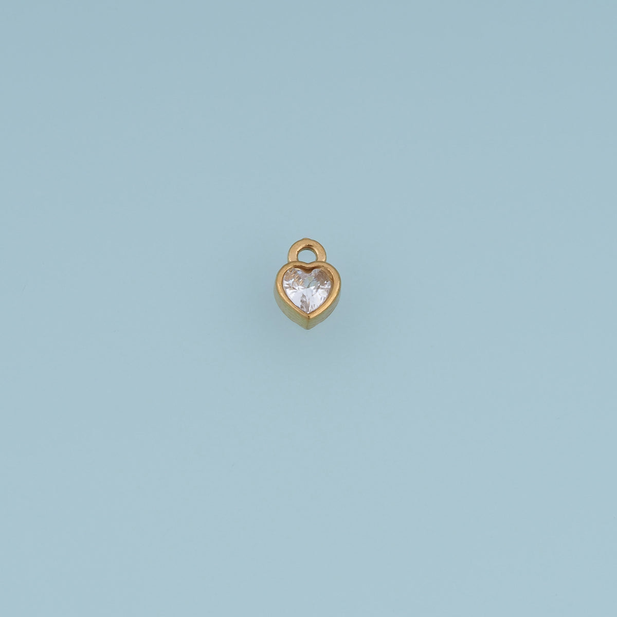 Heart Crystal Pendant,14K Gold Silver Colorful Gemstone Charm DIY Charm for Necklace Bracelet Making