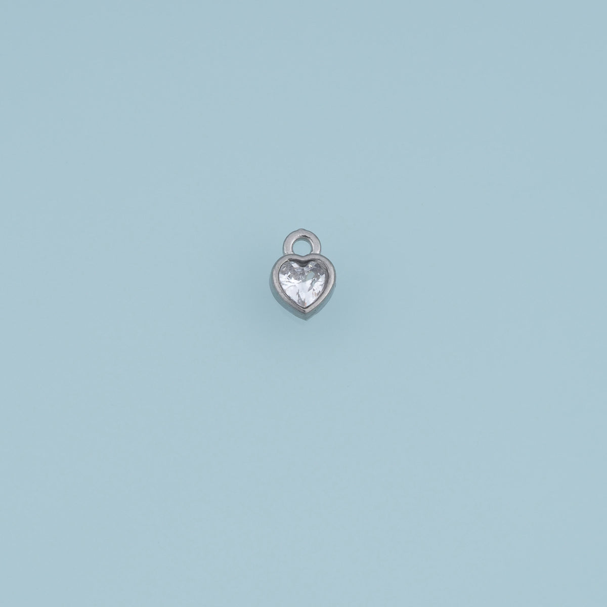 Heart Crystal Pendant,14K Gold Silver Colorful Gemstone Charm DIY Charm for Necklace Bracelet Making