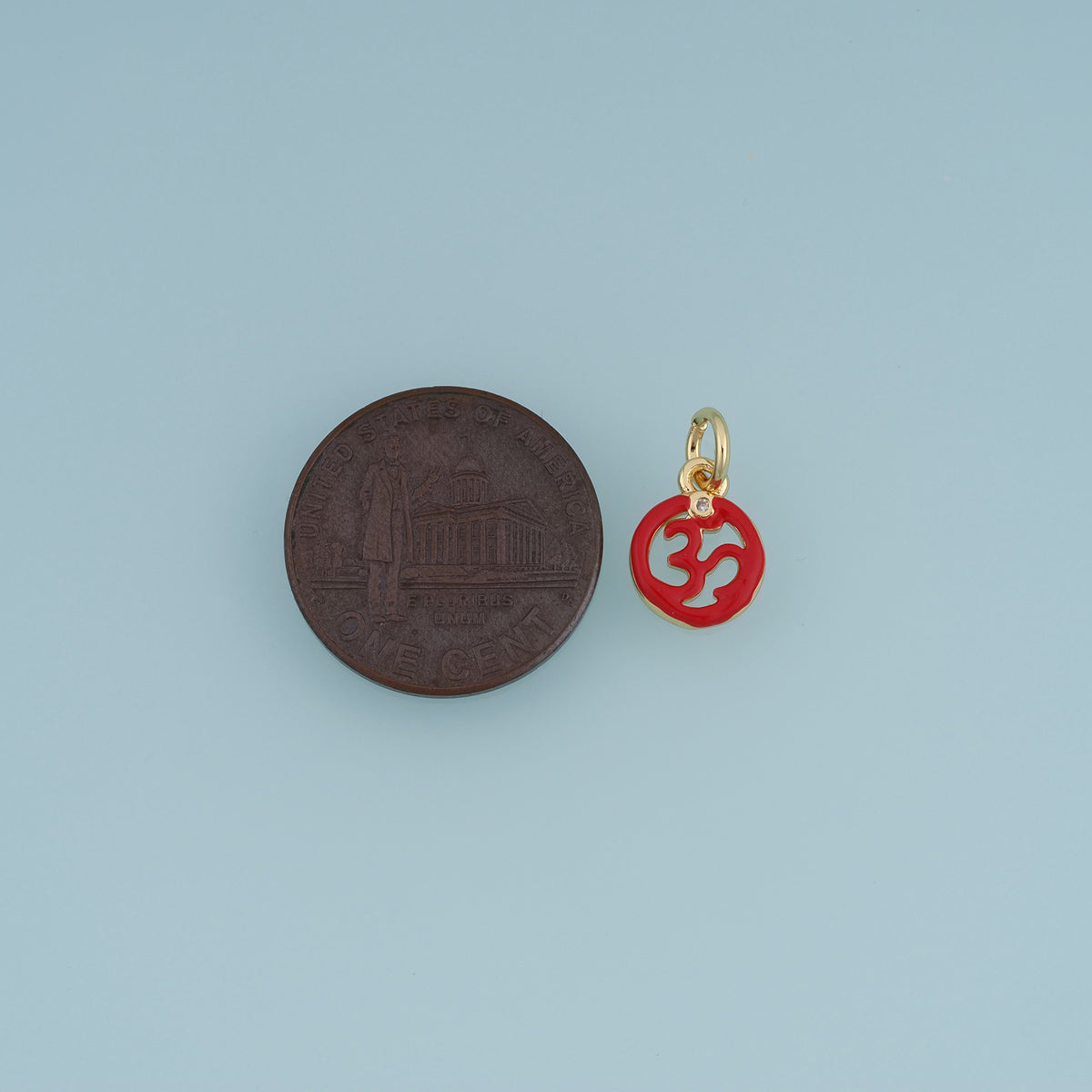 18K Gold Filled Abstract Symbol Charm,Colorful Enamel Round Pendant Geometric Charm for Bracelet Necklace DIY Jewelry Making Supply