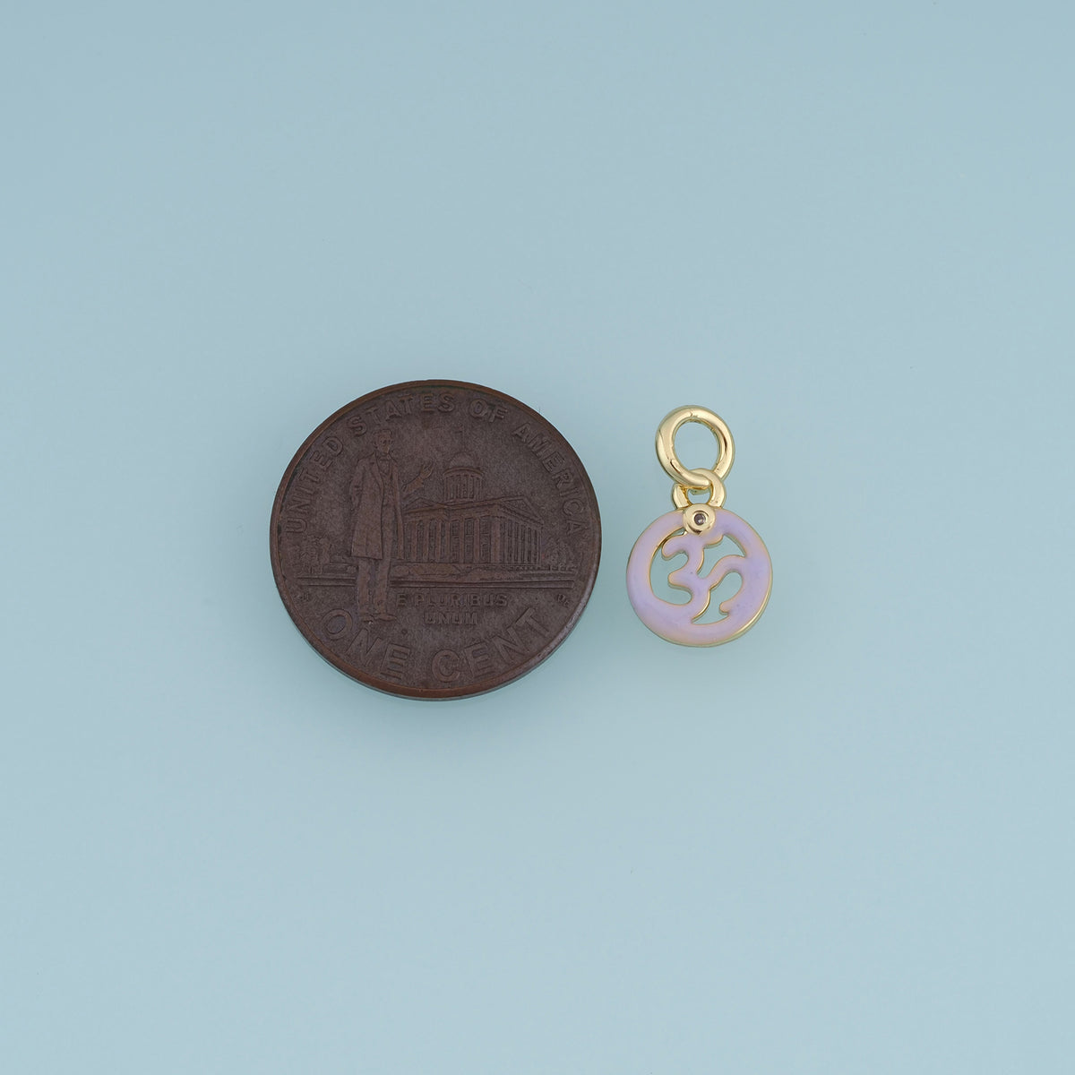 18K Gold Filled Abstract Symbol Charm,Colorful Enamel Round Pendant Geometric Charm for Bracelet Necklace DIY Jewelry Making Supply