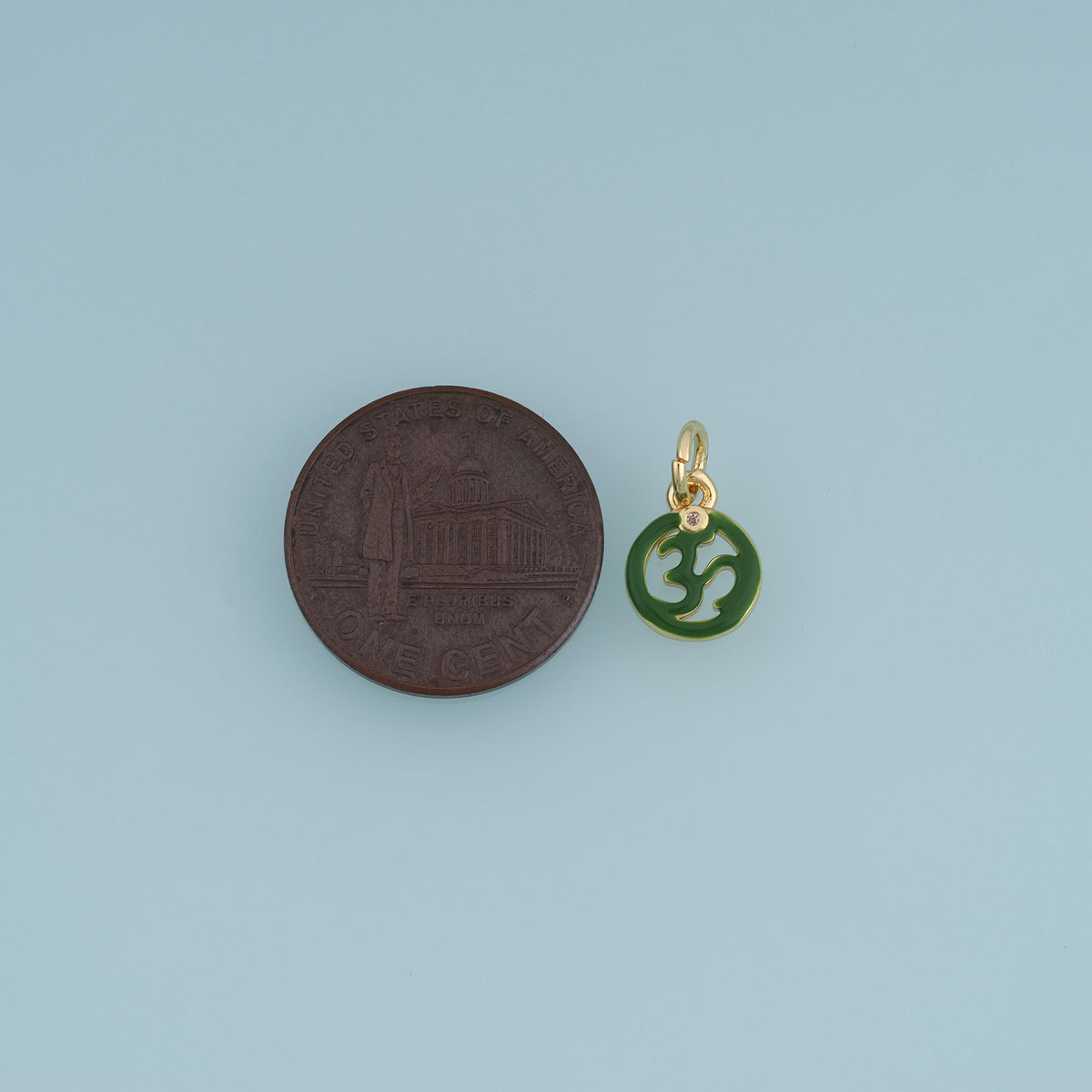 18K Gold Filled Abstract Symbol Charm,Colorful Enamel Round Pendant Geometric Charm for Bracelet Necklace DIY Jewelry Making Supply