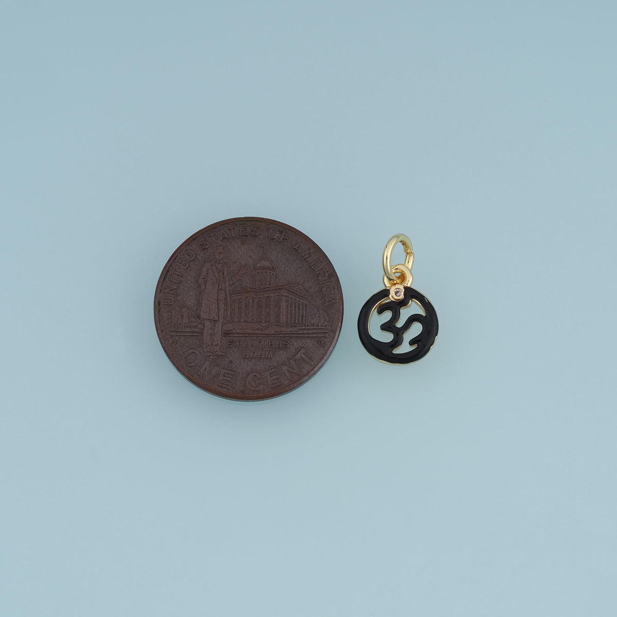 18K Gold Filled Abstract Symbol Charm,Colorful Enamel Round Pendant Geometric Charm for Bracelet Necklace DIY Jewelry Making Supply
