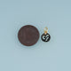 18K Gold Filled Abstract Symbol Charm,Colorful Enamel Round Pendant Geometric Charm for Bracelet Necklace DIY Jewelry Making Supply