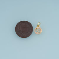 18K Gold Filled Abstract Symbol Charm,Colorful Enamel Round Pendant Geometric Charm for Bracelet Necklace DIY Jewelry Making Supply