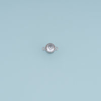 Round Crystal Connector,14K Gold Silver Colorful Gemstone Charm DIY Charm for Necklace Bracelet Making