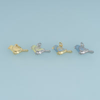 18K Gold Filled Bird Charm,Colorful Enamel Bird Pendant Animal Charm for Bracelet Necklace DIY Jewelry Making Supply