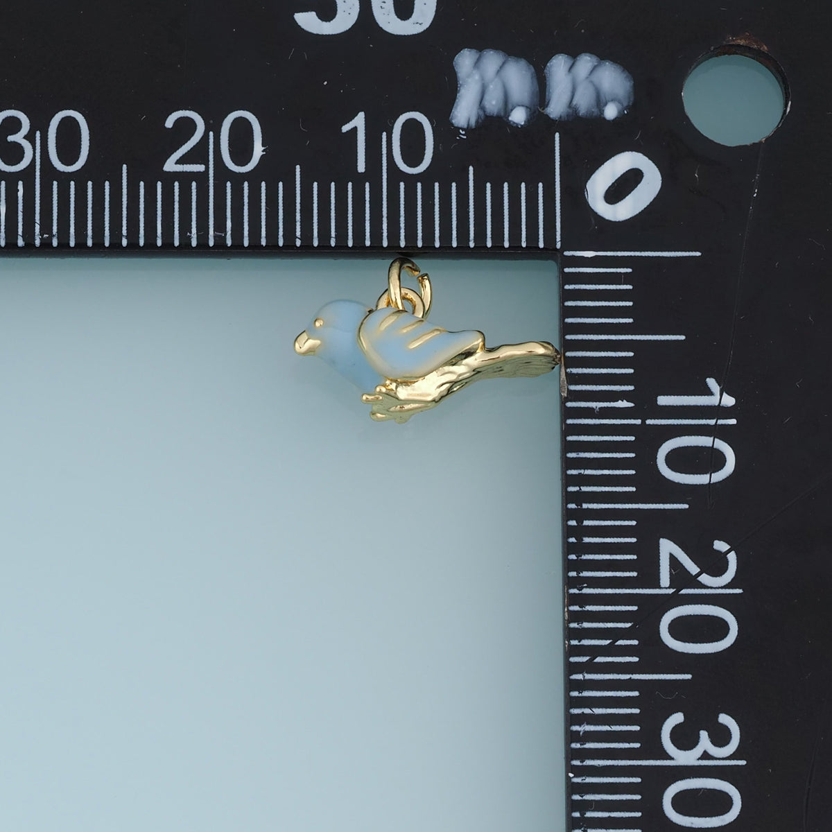 18K Gold Filled Bird Charm,Colorful Enamel Bird Pendant Animal Charm for Bracelet Necklace DIY Jewelry Making Supply
