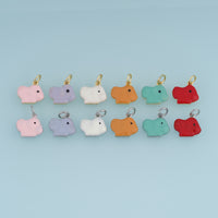 18K Gold Filled Elephant Head Charm,Colorful Enamel Elephant Pendant Animal Charm for Bracelet Necklace DIY Jewelry Making Supply