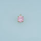 Round Crystal Pendant,14K Gold Silver Colorful Faceted Charm DIY Charm for Necklace Bracelet Making