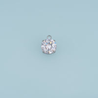 Round Crystal Pendant,14K Gold Silver Colorful Faceted Charm DIY Charm for Necklace Bracelet Making