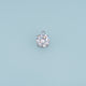 Round Crystal Pendant,14K Gold Silver Colorful Faceted Charm DIY Charm for Necklace Bracelet Making