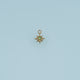 Eight Point Star Pendant,14K Gold Green Blue Crystal Charm DIY Charm for Necklace Bracelet Making