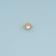 Round Crystal Connector,14K Gold Silver Blue Clear Beaded Charm DIY Charm for Necklace Bracelet Making