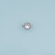 Round Crystal Connector,14K Gold Silver Blue Clear Beaded Charm DIY Charm for Necklace Bracelet Making