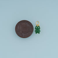 18K Gold Filled Cute Frog Charm, Colorful Enamel Frog Pendant Animal Charm for Bracelet Necklace DIY Jewelry Making Supply