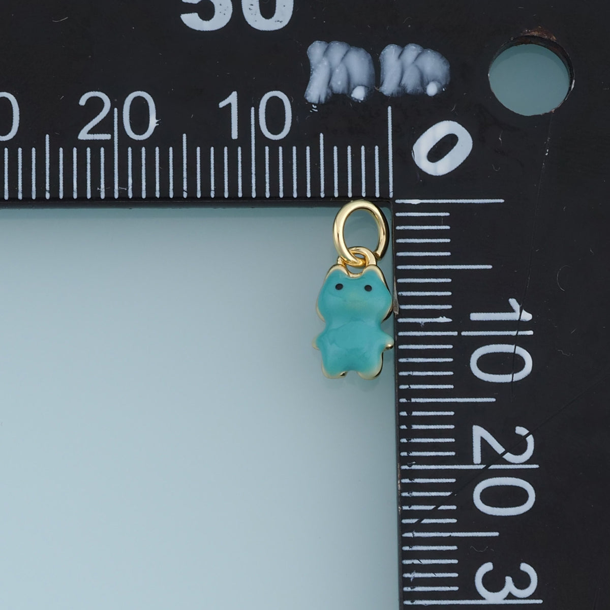 18K Gold Filled Cute Frog Charm, Colorful Enamel Frog Pendant Animal Charm for Bracelet Necklace DIY Jewelry Making Supply