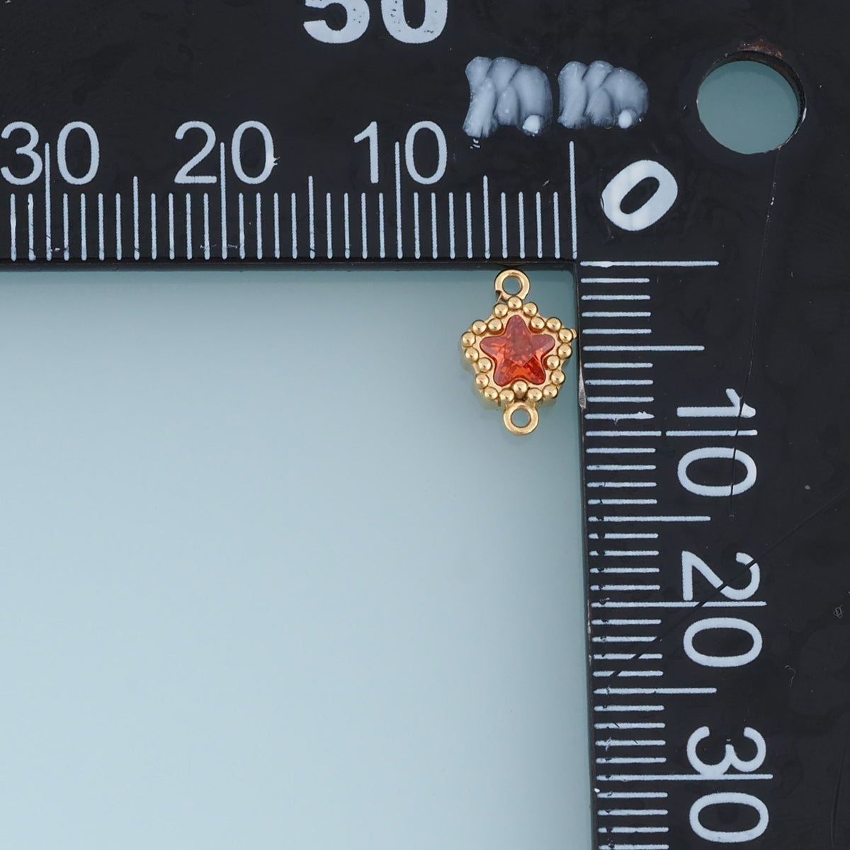 Star Crystal Connector,14K Gold Silver Colorful Beaded Charm DIY Charm for Necklace Bracelet Making