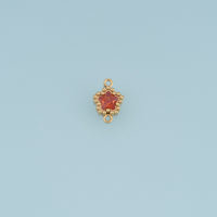 Star Crystal Connector,14K Gold Silver Colorful Beaded Charm DIY Charm for Necklace Bracelet Making
