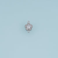 Star Crystal Connector,14K Gold Silver Colorful Beaded Charm DIY Charm for Necklace Bracelet Making
