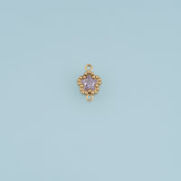 Star Crystal Connector,14K Gold Silver Colorful Beaded Charm DIY Charm for Necklace Bracelet Making