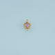 Star Crystal Connector,14K Gold Silver Colorful Beaded Charm DIY Charm for Necklace Bracelet Making