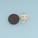 18K Gold Filled Elephant Head Charm, Colorful Enamel Elephant Pendant Animal Charm for Bracelet Necklace DIY Jewelry Making Supply