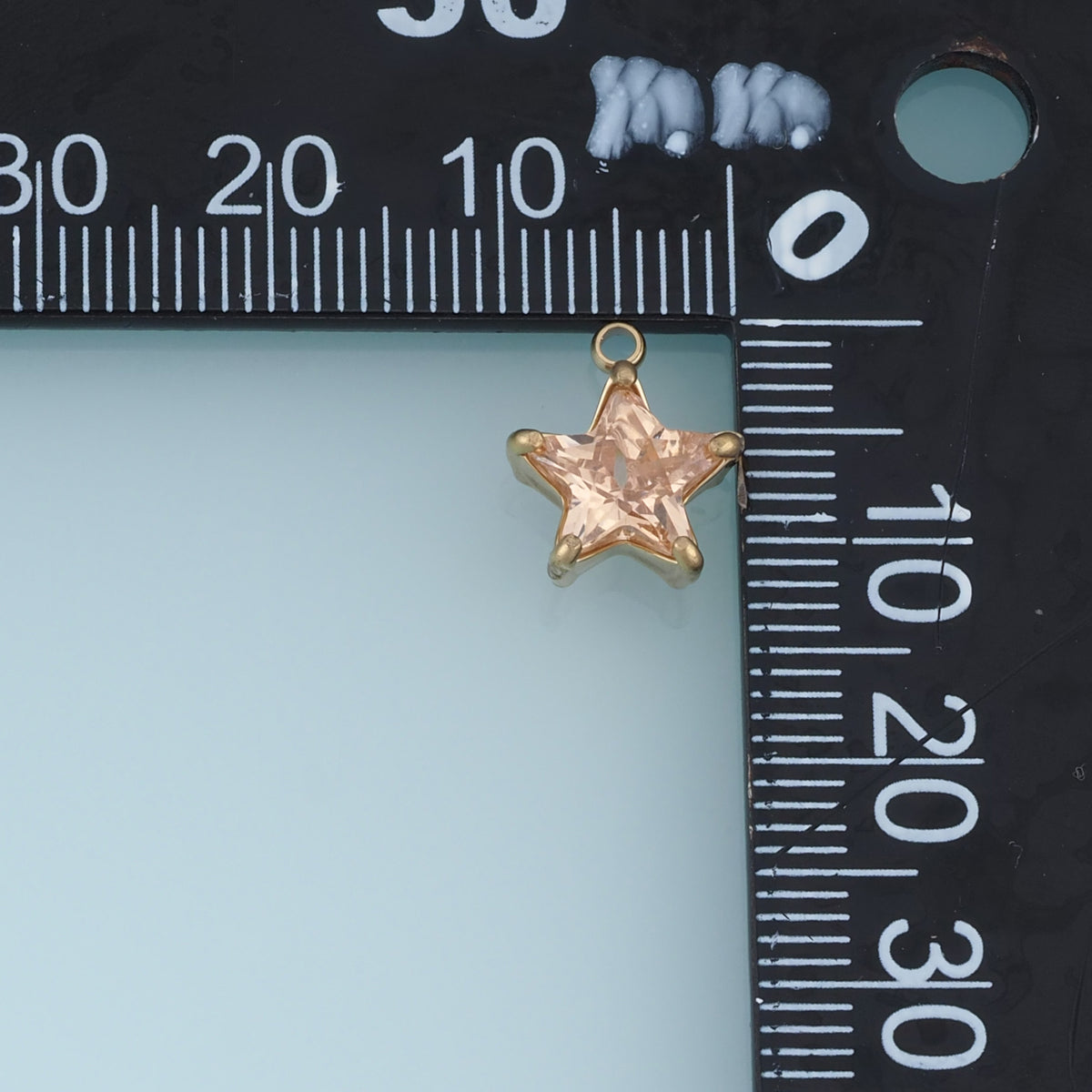 Faceted Star Crystal Pendant,14K Gold Silver Pink Clear Star Charm DIY Charm for Necklace Bracelet Making