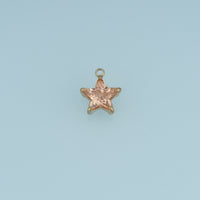 Faceted Star Crystal Pendant,14K Gold Silver Pink Clear Star Charm DIY Charm for Necklace Bracelet Making