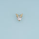 Reindeer Antler Crystal Pendant,14K Gold Blue Clear Deer Charm DIY Charm for Necklace Bracelet Making