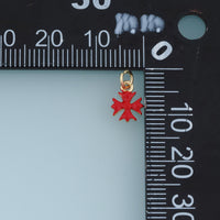 18K Gold & Silver Filled Maltese Cross Charm, Color Enamel Cross Pendant for Bracelet Necklace DIY Jewelry Making Supply