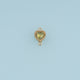 Heart Crystal Connector,14K Gold Pink Green Beaded Charm DIY Charm for Necklace Bracelet Making