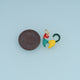 18K Gold & Silver Filled Abstract Cat Charm, Color Enamel Cat Pendant for Bracelet Necklace DIY Jewelry Making Supply