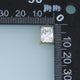 Rectangular Crystal Pendant,14K Gold Clear Faceted Gemstone Charm DIY Charm for Necklace Bracelet Making
