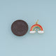 18K Gold & Silver Filled Rainbow Cloud Charm, Color Enamel Rainbow Pendant for Bracelet Necklace DIY Jewelry Making Supply